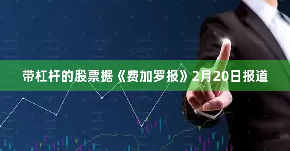 带杠杆的股票　　据《费加罗报》2月20日报道