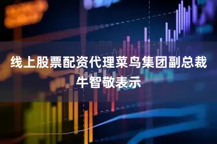 线上股票配资代理菜鸟集团副总裁牛智敬表示